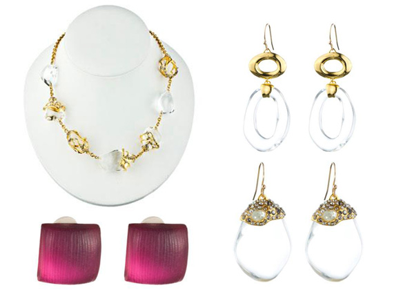 Alexis bittar Spring 2012 Modernist Neclace Earrings